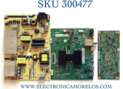 KIT DE TARJETAS PARA TV TCL MAIN 08-CM65CUN-OC400AA / 40-MST10F-MAA2HG / FUENTE 08-L171WD2-PW200AA / 40-L141W4-PWC1G / T-CON TATDJ4S57 / E253117 / PANEL LV650NDEL MD9W00 / MODELO 65S4